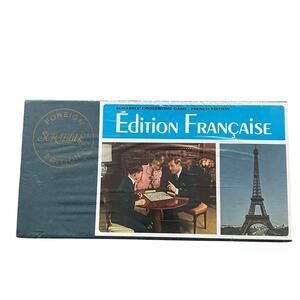 Scrabble Foreign Edition French Vintage NIB Sealed 1968 Selchow & Righter Co